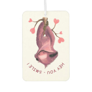 Funny Romantic Sloth Air Freshener Smile Luchtverfrisser