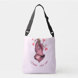 Funny Romantic Sloth Crossbody Bag Smile Tas