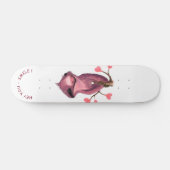 Funny Romantic Sloth Skateboard - Smile (Horizontaal)