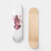 Funny Romantic Sloth Skateboard - Smile (Voorkant)