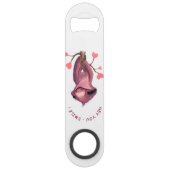 Funny Romantic Sloth Smile Bar Key Bottle Open Speed Flessenopener (Achterkant)