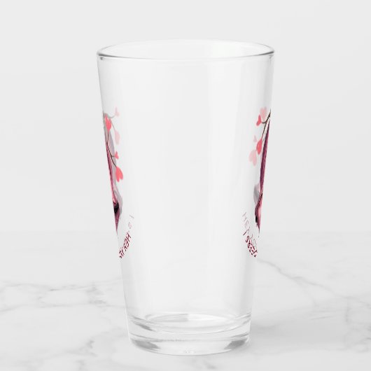 Funny Romantic Sloth Smile Cartoon - Cheers Glas (Rechts)