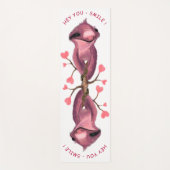 Funny Romantic Sloth Smile Cartoon Drawing - Fun Yogamat (Voorkant)