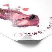 Funny Romantic Sloth Smile Cartoon -  Foto Afdruk (Hoek)