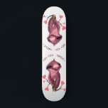 Funny Romantic Sloth Smile Cartoon -  Persoonlijk Skateboard<br><div class="desc">Grappig Romantic Sloth Smile Cartoon Animal Drawing Playful Love Hearts - Kies / voeg uw unieke tekst / lettertype / kleur toe - maak uw speciale cadeautje - vergroot en verplaats of verwijder elementen / afbeelding met aanpassingsgereedschap! - Tekening en ontwerp door MIGNED. Je kunt ook mijn design overdragen naar...</div>