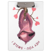Funny Romantic Sloth Smile Clipboard Klembord (Voorkant)