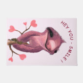 Funny Romantic Sloth Smile Doormat Deurmat (Voorkant)