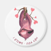Funny Romantic Sloth Smile Magnet (Voorkant)