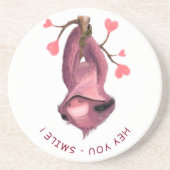 Funny Romantic Sloth Smile Onderzetter (Voorkant)