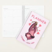 Funny Romantic Sloth Smile Planner Cartoon (Display)