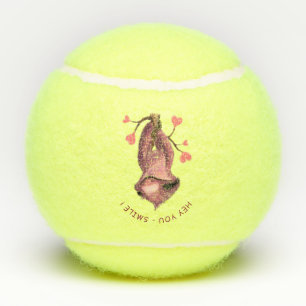 Funny Romantic Sloth Smile Tennis Balls Tennisballen