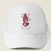 Funny Romantic Sloth Smile Trucker Hat Trucker Pet (Voorkant)
