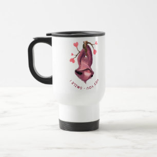 Funny Romantic Smile Travel Mug Reisbeker