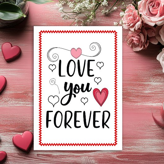 Funny Romantic Valentine Card for Husband Sketch Feestdagenkaart