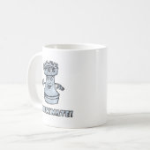 Funny rook schaakstuk (cartoon) checkmate! koffiemok (Voorkant links)