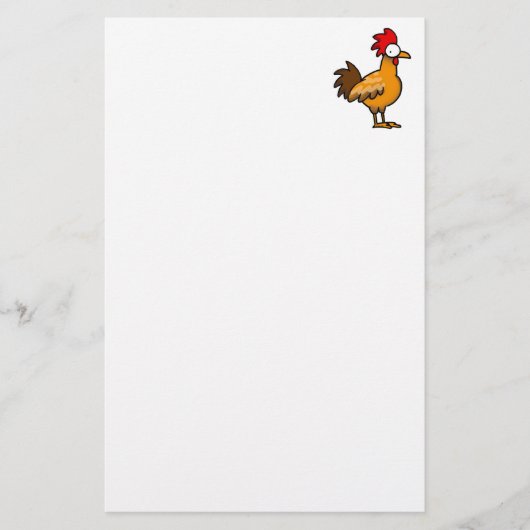 Funny rooster briefpapier (Voorkant)