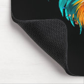 Funny Rooster Chicken Santa Christmas Lights Farme Muismat (Hoek)