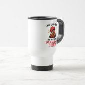 Funny Rooster Coworker Mug | I May Look Calm Reisbeker (Voorkant rechts)