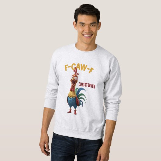 Funny Rooster • Custom Name Trui (Voorkant volledig)