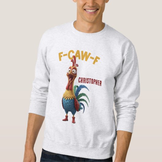 Funny Rooster • Custom Name Trui (Voorkant)