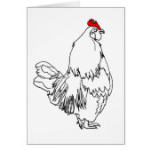 Funny Rooster Drager Quirky Boerderij Chicken Art (Voorkant)