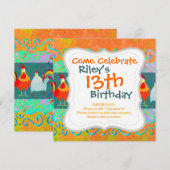 Funny Rooster Hen Funky Chicken Boerderij Animal G Kaart (Voorkant / Achterkant)