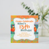 Funny Rooster Hen Funky Chicken Boerderij Animal G Kaart (Staand voorkant)