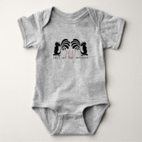 Funny Rooster Jaar 2017 Baby Romper