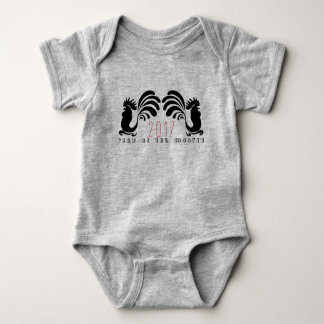 Funny Rooster Jaar 2017 Baby Romper
