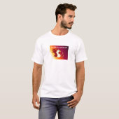 Funny Rooster met Gezegde T-shirt (Voorkant volledig)
