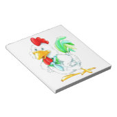 Funny rooster notitieblok (Schuin)