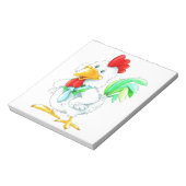 Funny rooster notitieblok (Linkerzijde)