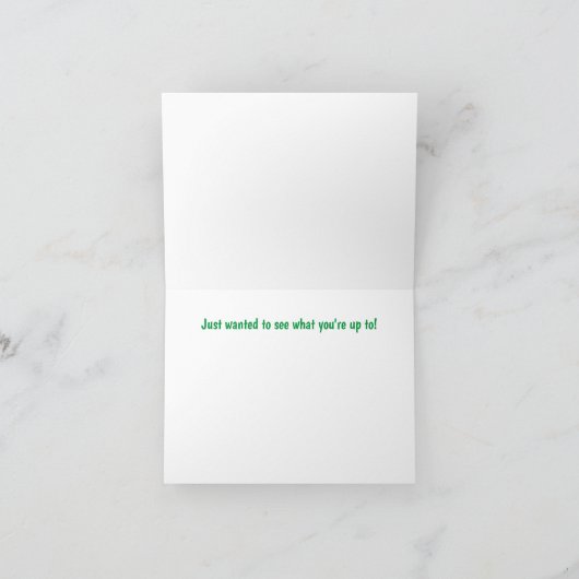 Funny Rooster Notitiekaartje (Binnen)