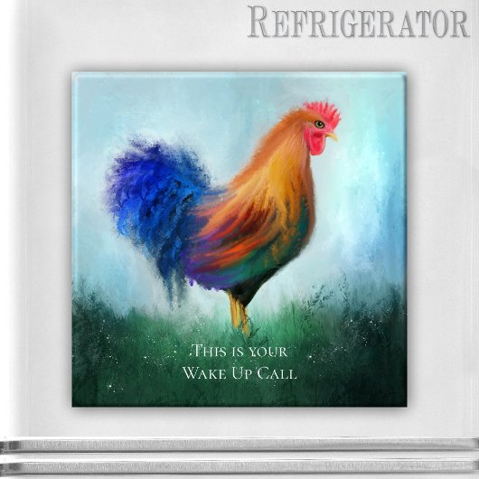 Funny Rooster Personalized Magnet