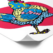 Funny Rooster Poster (Hoek)