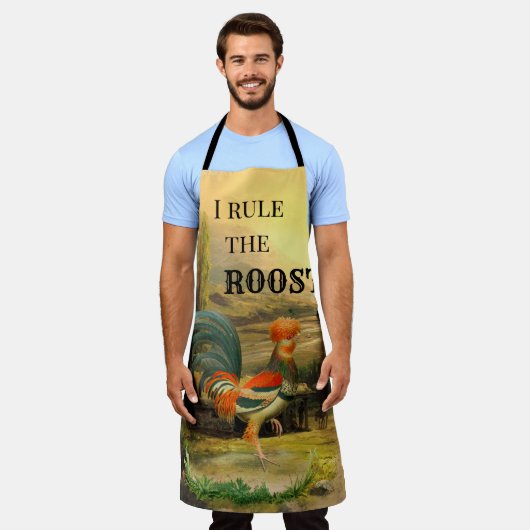Funny  Rooster Roast Schort (Gedragen)