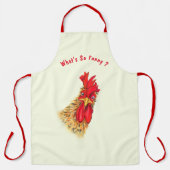 Funny Rooster Schort Gift - Aangepaste tekst (Voorkant)