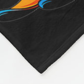 Funny Rooster Skiing Adventure Cartoon  Fleece Deken (Hoek)