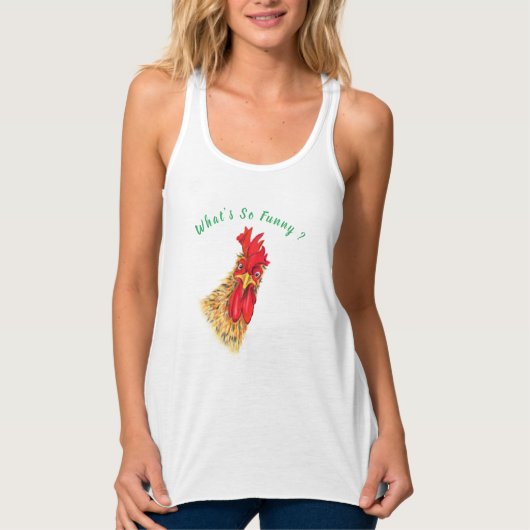 Funny Rooster Tanktop (Voorkant)