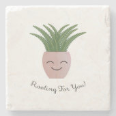 Funny Rooting voor You Fern Stenen Onderzetter (Voorkant)