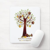 Funny Rotten Apple Family Tree Muismat (Met muis)