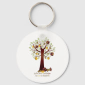 Funny Rotten Apple Family Tree Sleutelhanger (Voorkant)