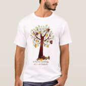 Funny Rotten Apple Family Tree T-shirt (Voorkant)