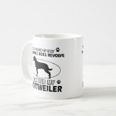 Funny ROTTWEILER design Koffiemok (Voorkant links)