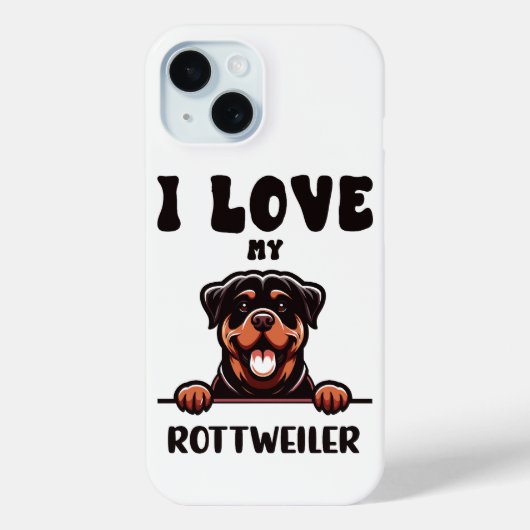 Funny Rottweiler Dog Case-Mate iPhone Case (Achterkant)