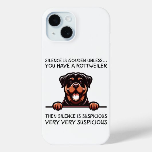 Funny Rottweiler Dog Case-Mate iPhone Case (Achterkant)