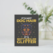 Funny Rottweiler Dog Hair Humor Briefkaart (Staand voorkant)