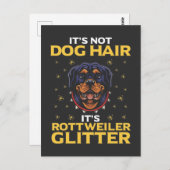 Funny Rottweiler Dog Hair Humor Briefkaart (Voorkant / Achterkant)
