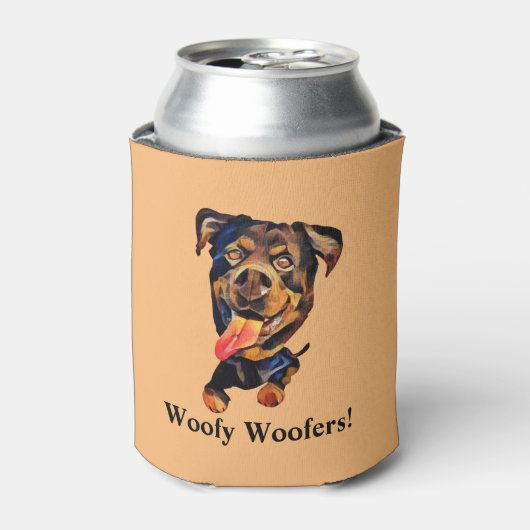 Funny Rottweiler Dog Koelbox Blikjeskoeler (Blikje Voorkant)