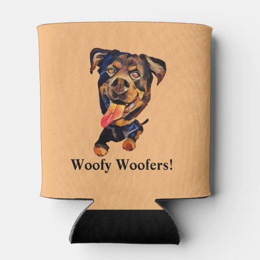 Funny Rottweiler Dog Koelbox Blikjeskoeler (Achterkant)